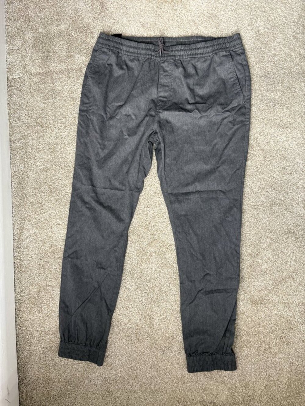 Volcom Frickin Slim Jogger Pants Mens XXL Charcoal Heather Gray